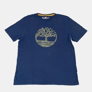 Mens Timberland Classic Design W/‎ Camo Logo Short Sleeves Crew Neck Tshirt SZ L
